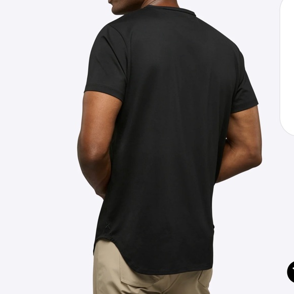 CUTS Elongated Men's Small Black Short Sleeve Tee Modern Athleisure Minimalist - Picture 2 of 12
